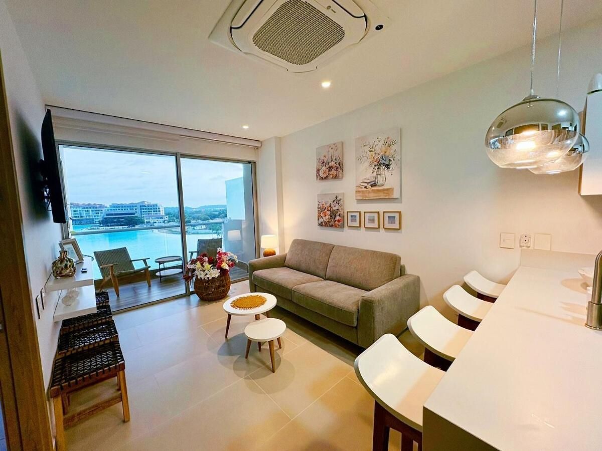 Apartamento Tu Café De La Mañana Con Vista A La Laguna Cartagena